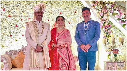 Ria Dabi wedding Pics: IAS Ria Dabi Weddind photos IPS Manish Kumar IAS Tina Dabi Viral News