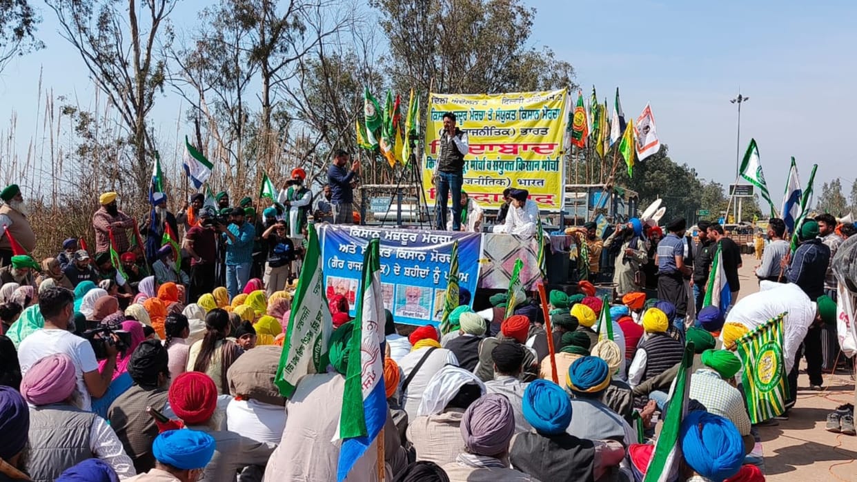 Kisan Andolan: Protested against WTO at Shambhu border, paid tribute to farmer Gurjant