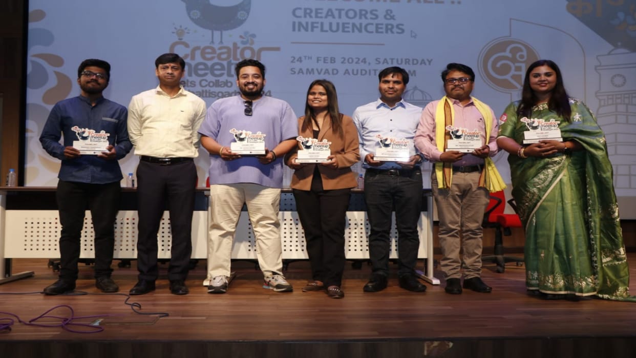 Raipur: 'Let's Collab Chhattisgarh'; Creators showed enthusiasm in Creators Meet Up program