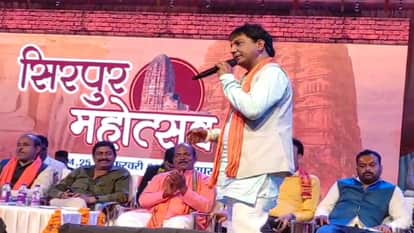 Three day Sirpur Mahotsav begins MLA Yogeshwar Raju Sinha inaugurated it by performing Ganga Aarti in Mahasamu