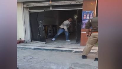 Youth vandalized guest house in Agra police stood by and watched