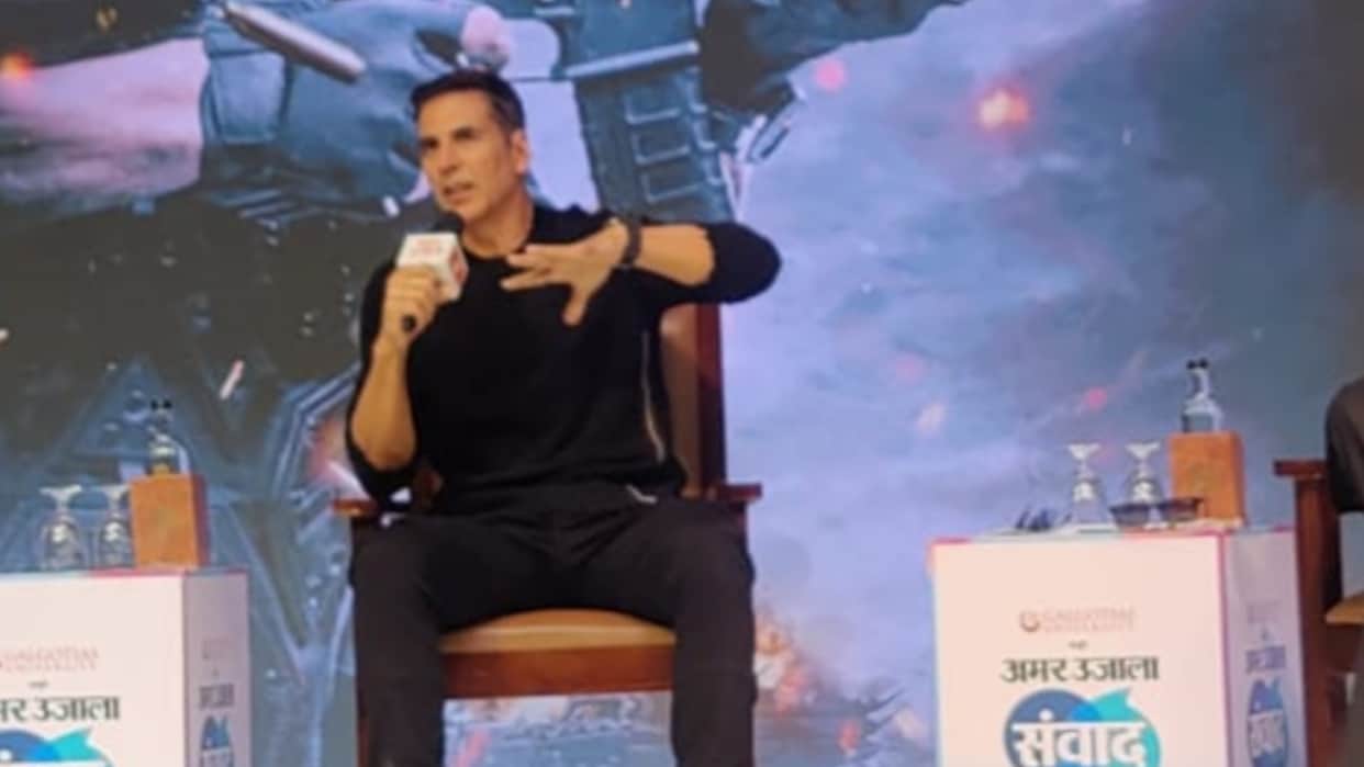 Amar Ujala lucknow Samvad 2024 Akshay kumar praise CM Yogi without taking name regarding discipline in UP