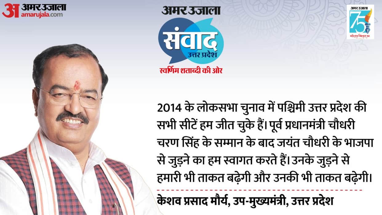 Amar Ujala Samvad: Deputy CM Keshav Maurya took a jibe at Rahul-Akhilesh, said- now the boys of UP have become