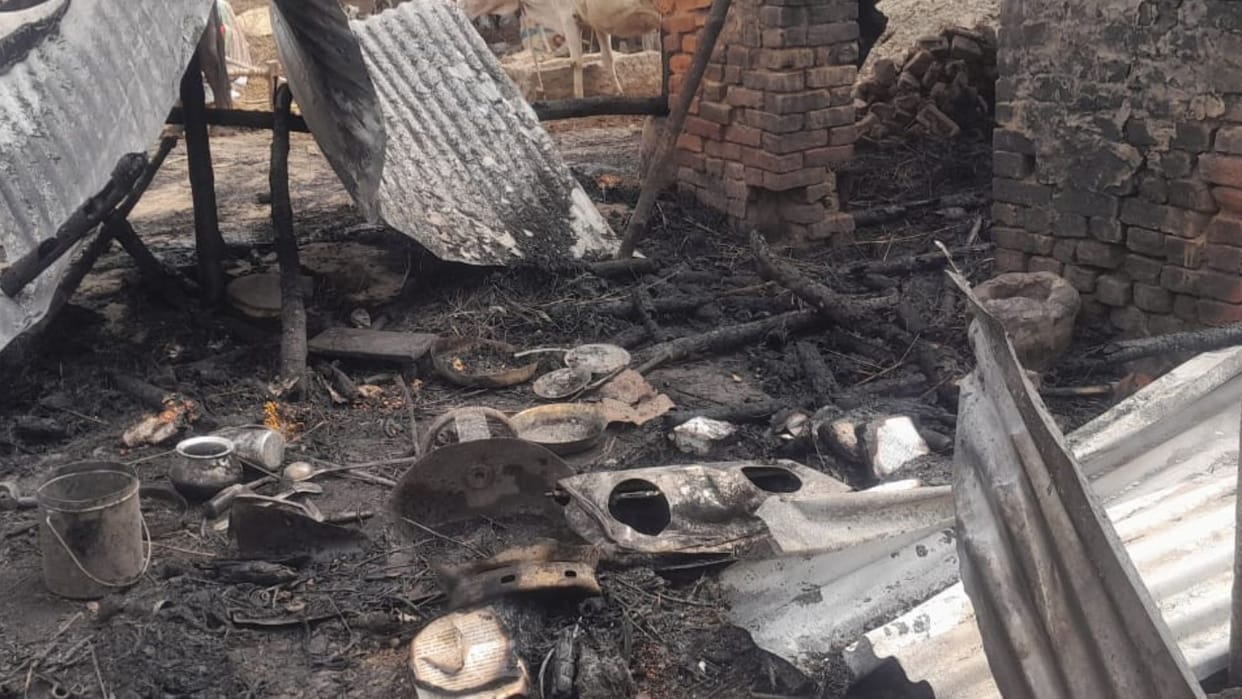 fire cylinder blast in Azamgarh