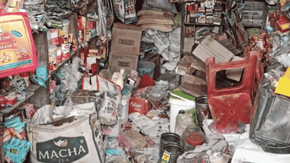 Unknown thieves targeted two grocery shops