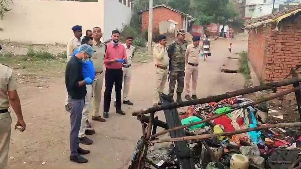 Minister Tankaram Verma expressed grief over the arson incident assured all possible help to the family in Bal