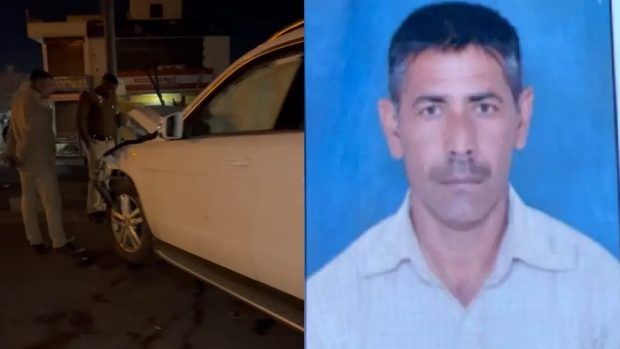 Tragic accident in Ambala, Bike rider Dudhiya hit by Mercedes car, leg cut and eyes came out and he died