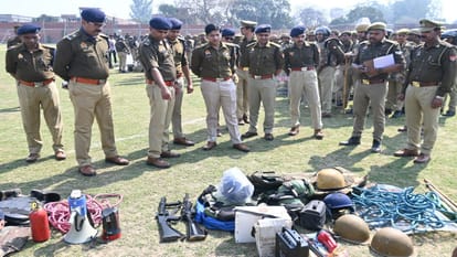 Police conducted mock drill to deal with emergency in police line bareilly