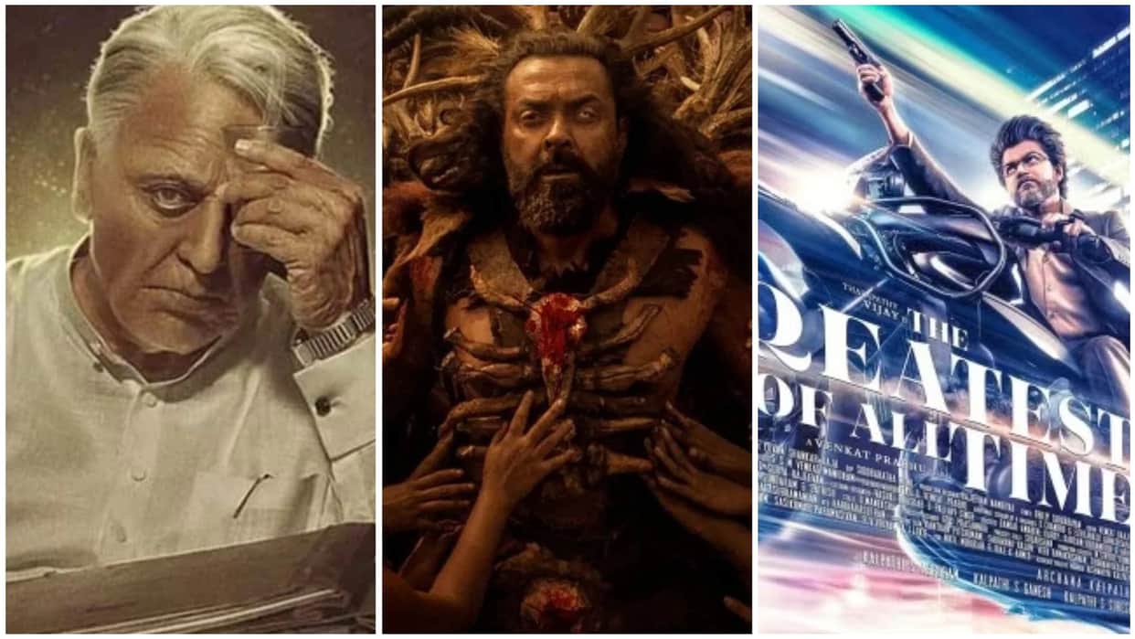 Rajinikanth Vettaiyan Kamal Haasan Indian 2 Suriya Kanguva Vijay GOAT Top 8 Most Awaited South Movies
