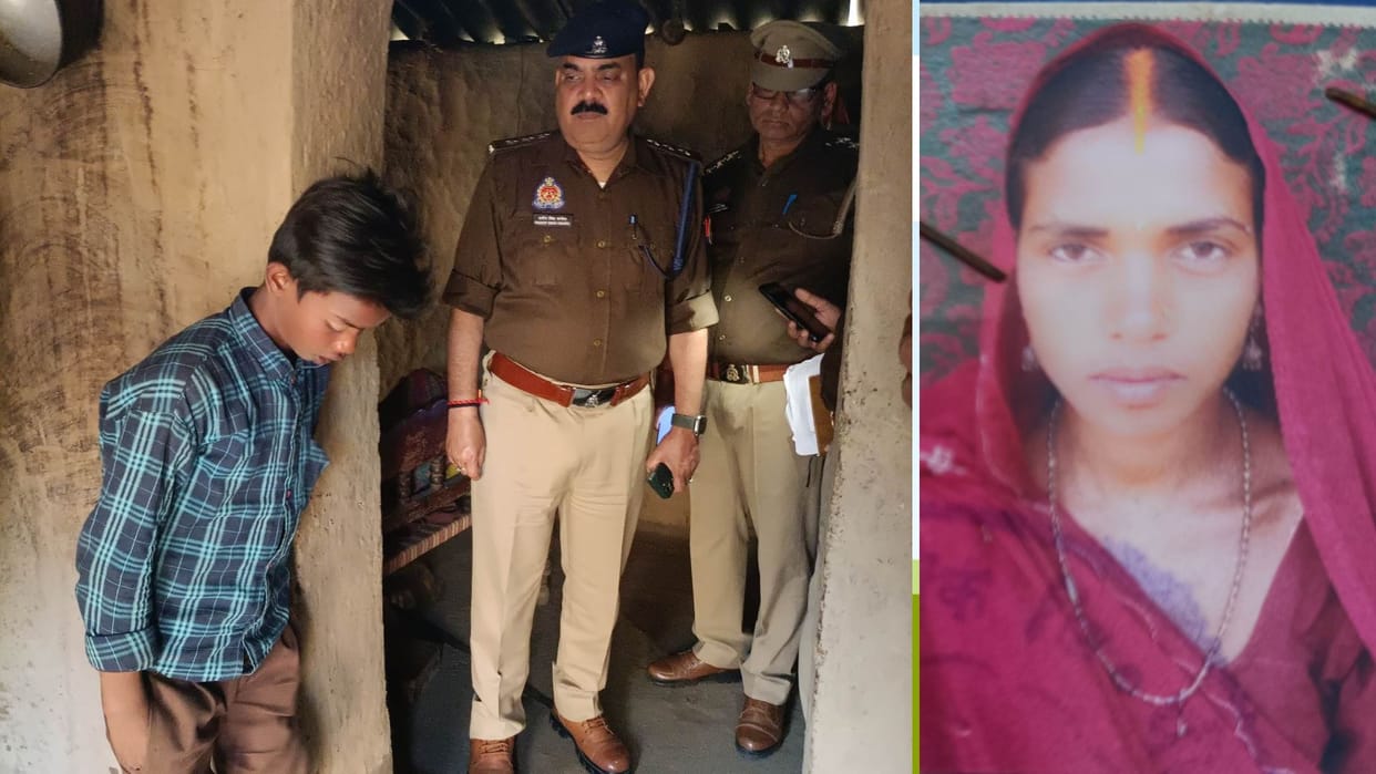 Man killed wife for not given money in Sonbhadra Children saw murder