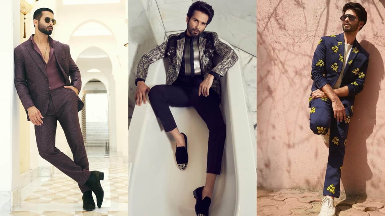wedding fashion for mens Shahid Kapoor suit collection for wedding