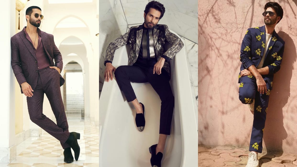 wedding fashion for mens Shahid Kapoor suit collection for wedding