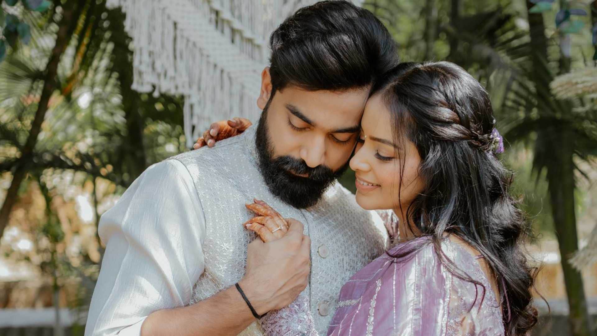 Titeeksha Tawde Siddharth Bodke Engaged Marathi television actress drishyam 2 actor dreamy pictures viral