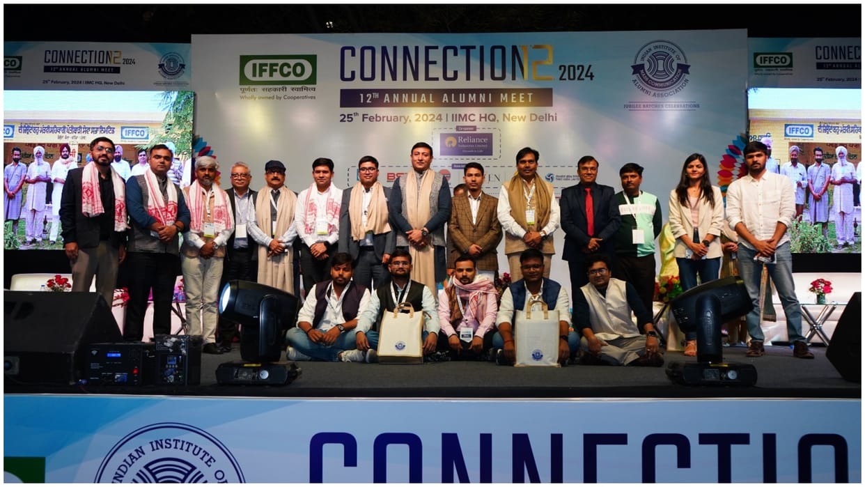 Vivek Agnihotri and Sumita Yadav as Alumni of the Year Connections Award to 23 winners at IIMCAA Meet