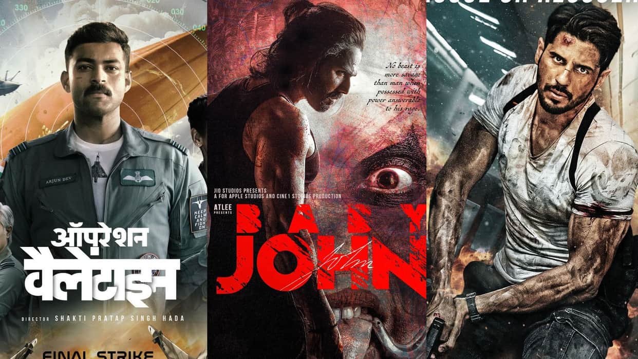 Upcoming Action Thriller Movies Yoddha Operation Valentine Baby John Singham Again