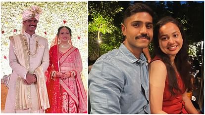 IAS Ria Dabi wedding Pics Love story of Riya Dabi and IPS Manish Kumar IAS Tina Dabi Viral Photos