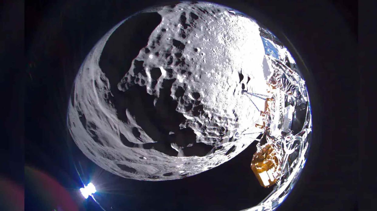 Lunar lander Odysseus sends back first pics from its moon landing