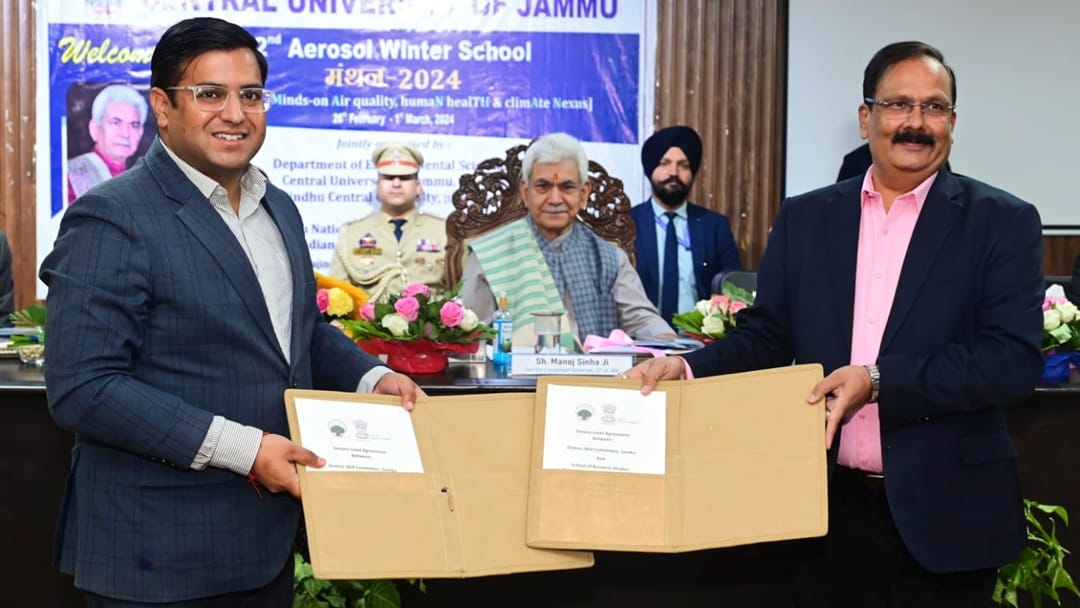 lg manoj sinha inaugurate second Aerosol Winter School in central university of jammu