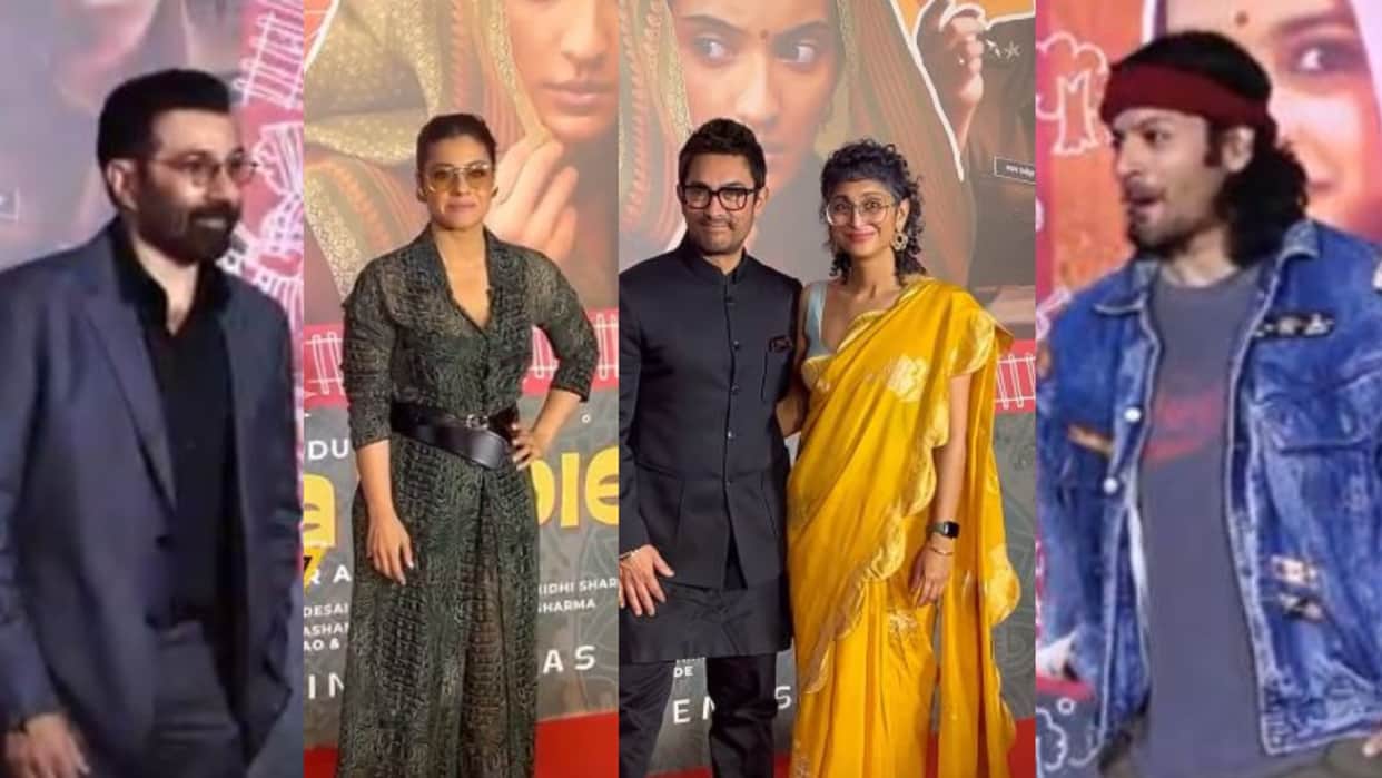 Laapataa Ladies special screening in Mumbai Kajol Sunny Deol Karan Johar Aamir Khan were present