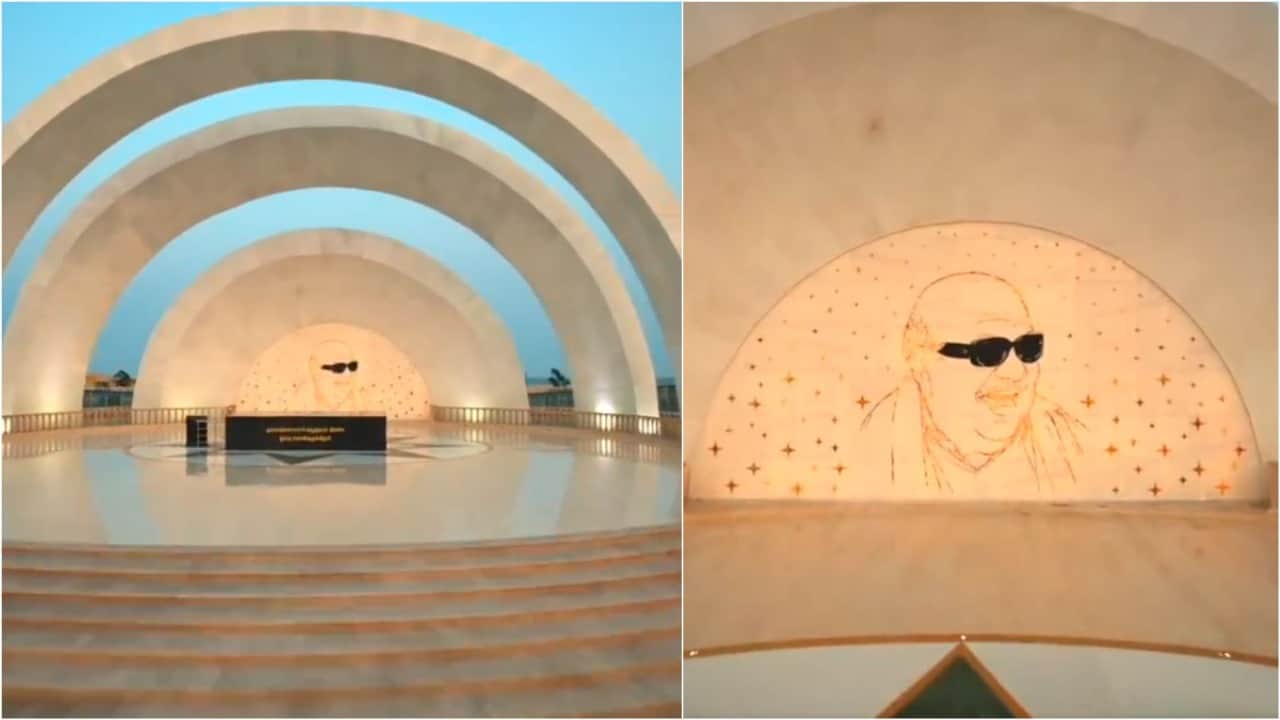 Karunanidhi Annadurai memorial inaugurated MK Stalin Marina Beach
