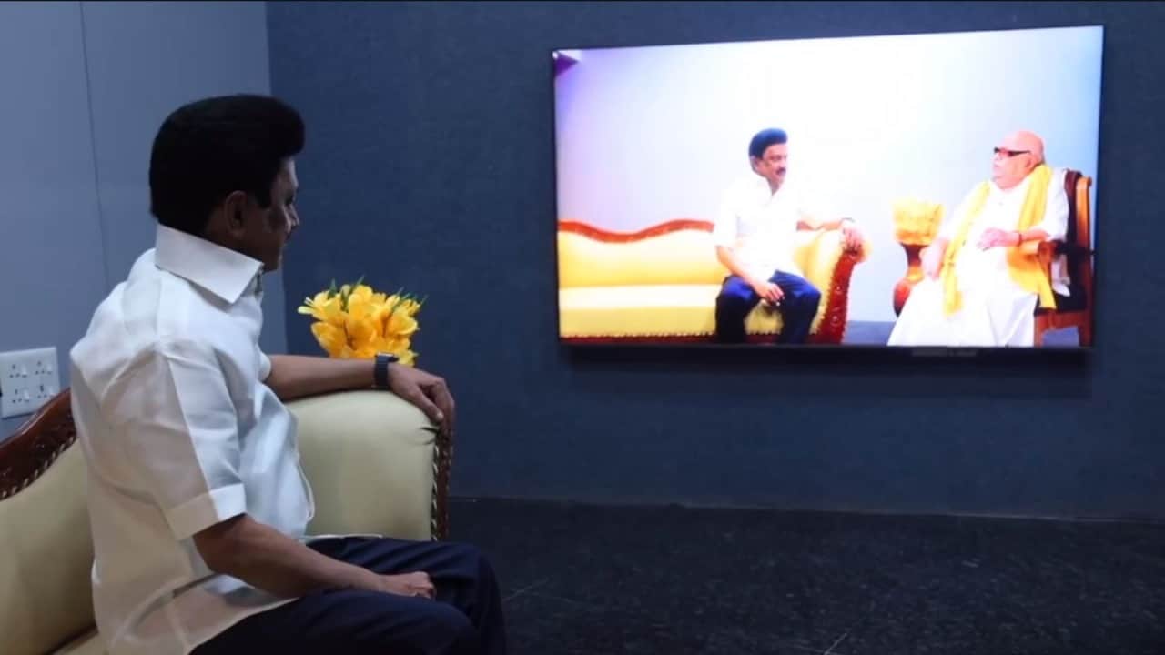 Karunanidhi Annadurai memorial inaugurated MK Stalin Marina Beach