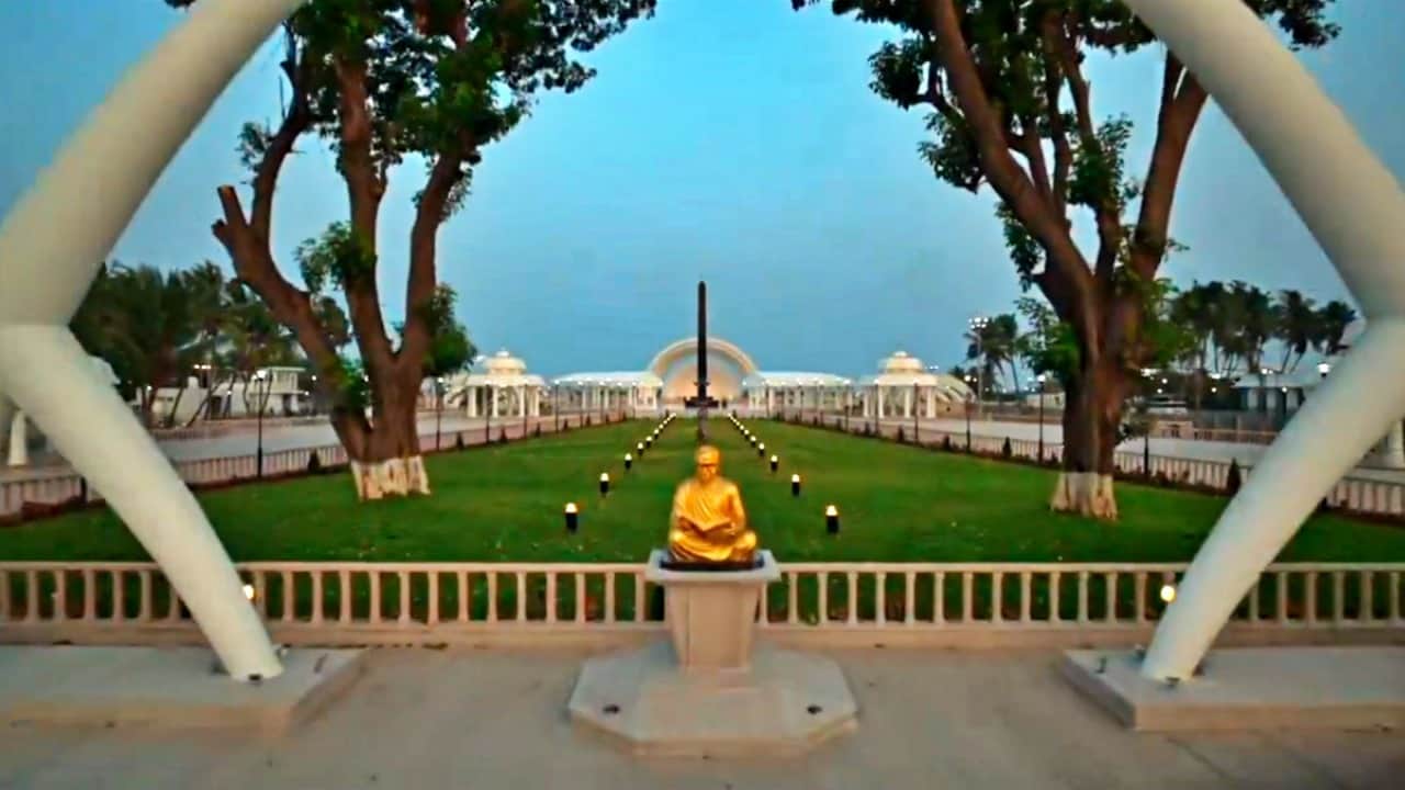 Karunanidhi Annadurai memorial inaugurated MK Stalin Marina Beach
