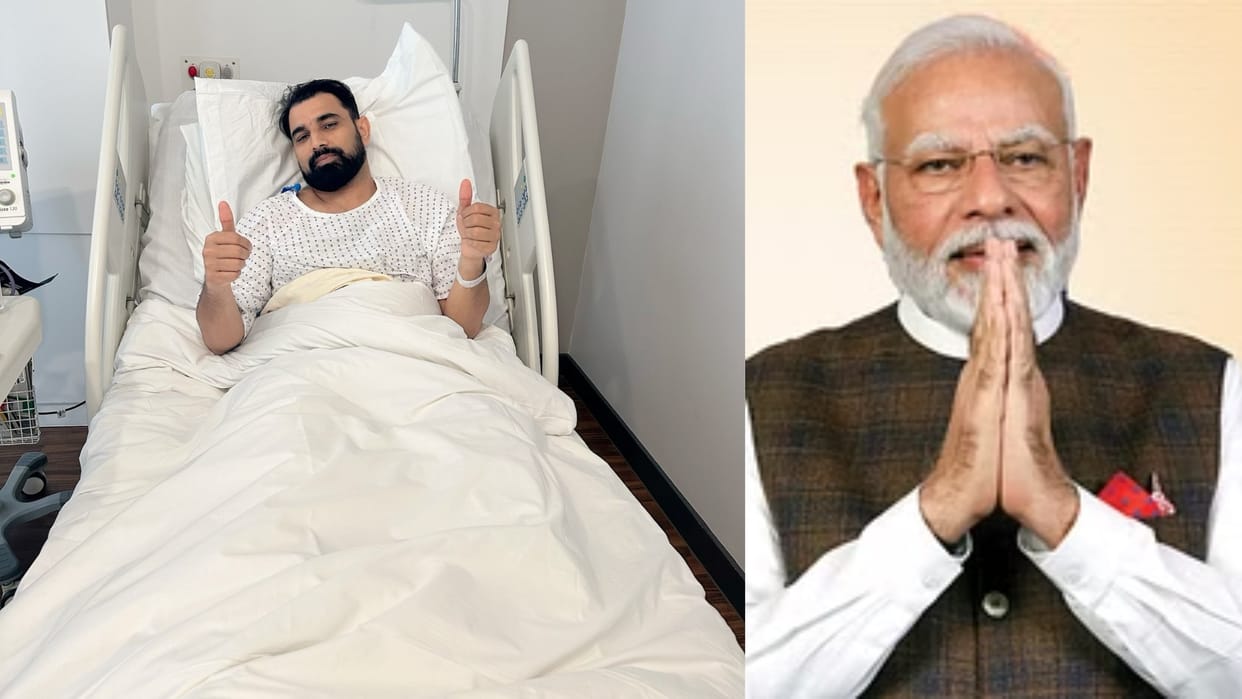 After Mohammed Shami surgery, PM Modi tweeted, giving courage, said- 'You will get well soon'