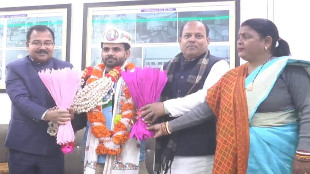 Jalaluddin of Darbhanga won silver medal in Asian Disabled Para Cycling Competition