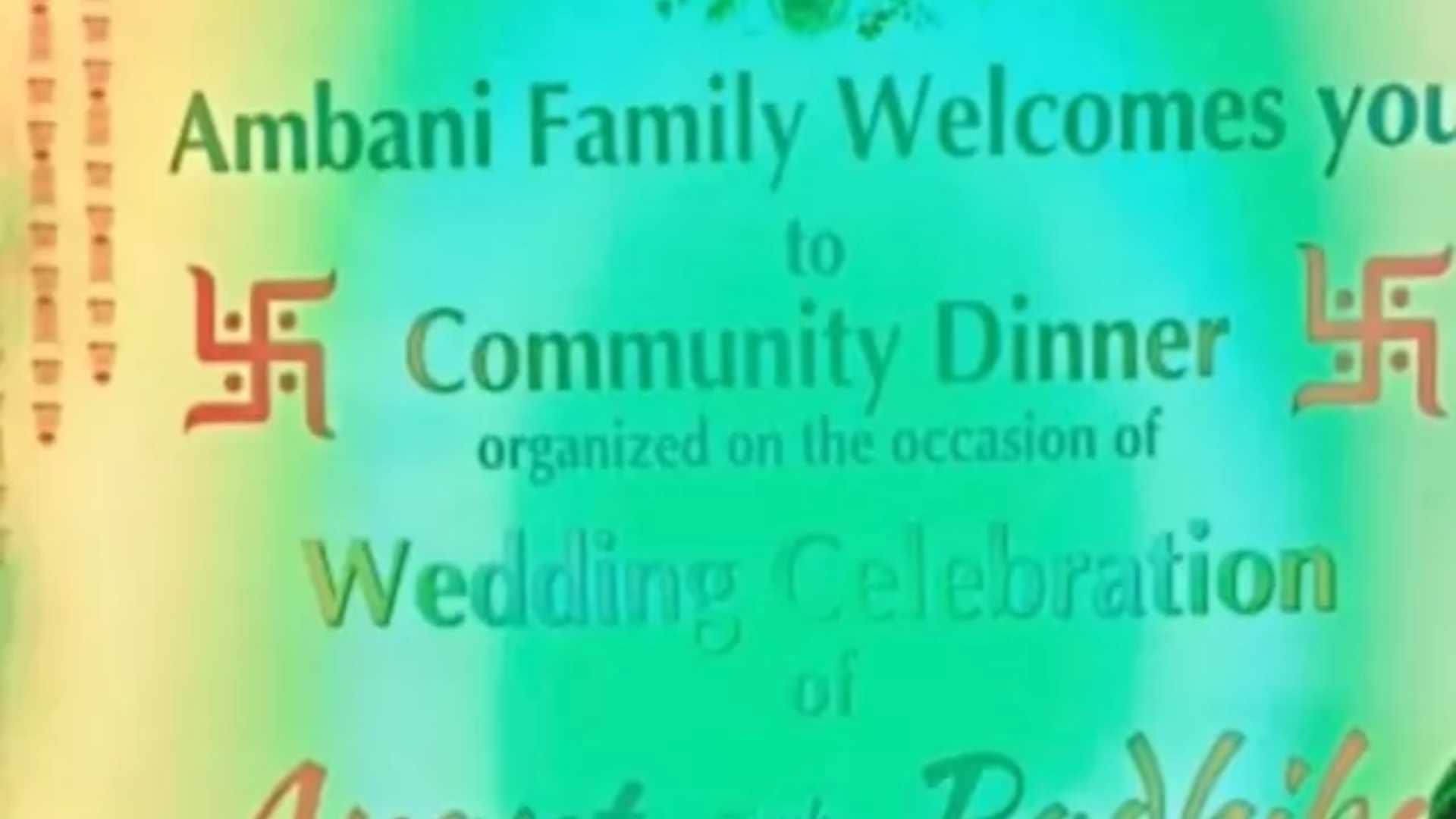 Anant Radhika Wedding Community dinner organized in Jamnagar first glimpse of pre wedding venue goes viral