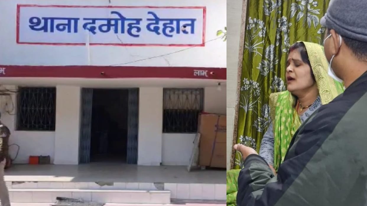 Damoh News: Woman returning from Bhandare hit by crane, two serious, one dead