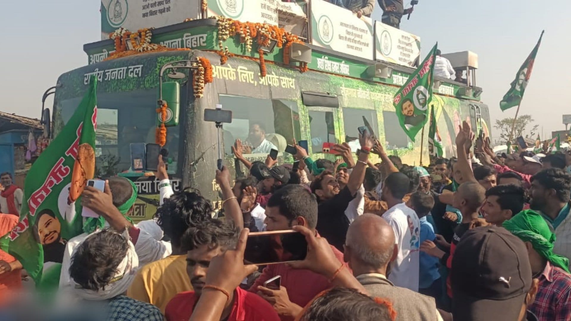 Jan Vishwas Yatra: Tejashwi Yadav reached Khagaria 4 hours late than scheduled; says I have come to invite you