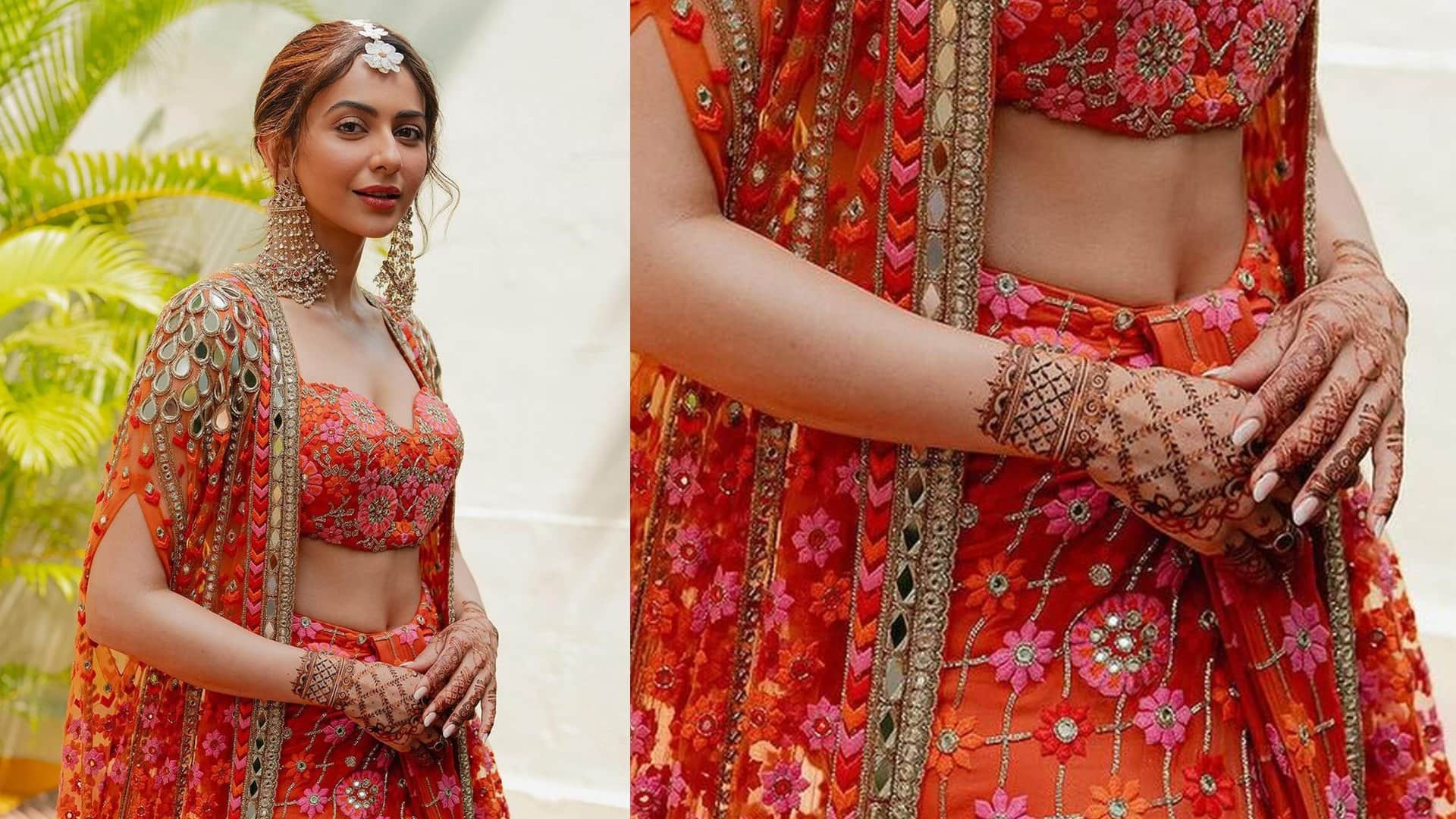 Rakul Preet wedding mehndi design simple Mehndi Design inspired by Rakul Preet