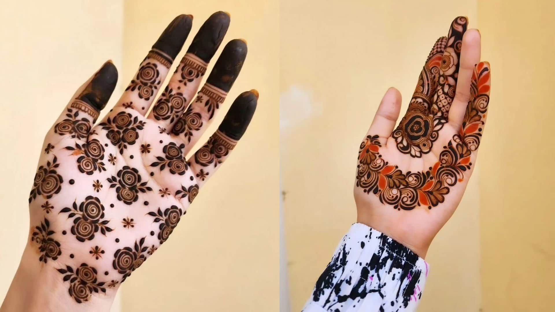 Rakul Preet wedding mehndi design simple Mehndi Design inspired by Rakul Preet