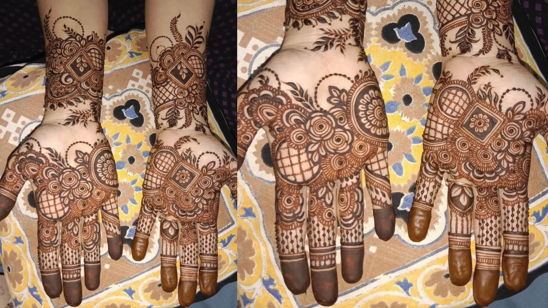 Rakul Preet wedding mehndi design simple Mehndi Design inspired by Rakul Preet