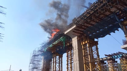 Fire breaks out at Rapids under construction station in Meerut