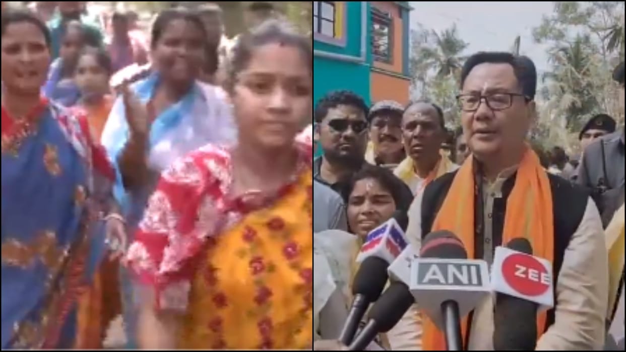 Sandeshkhali Updates local women mamata banerjee TMC leader state government kiren rijiju news in hindi