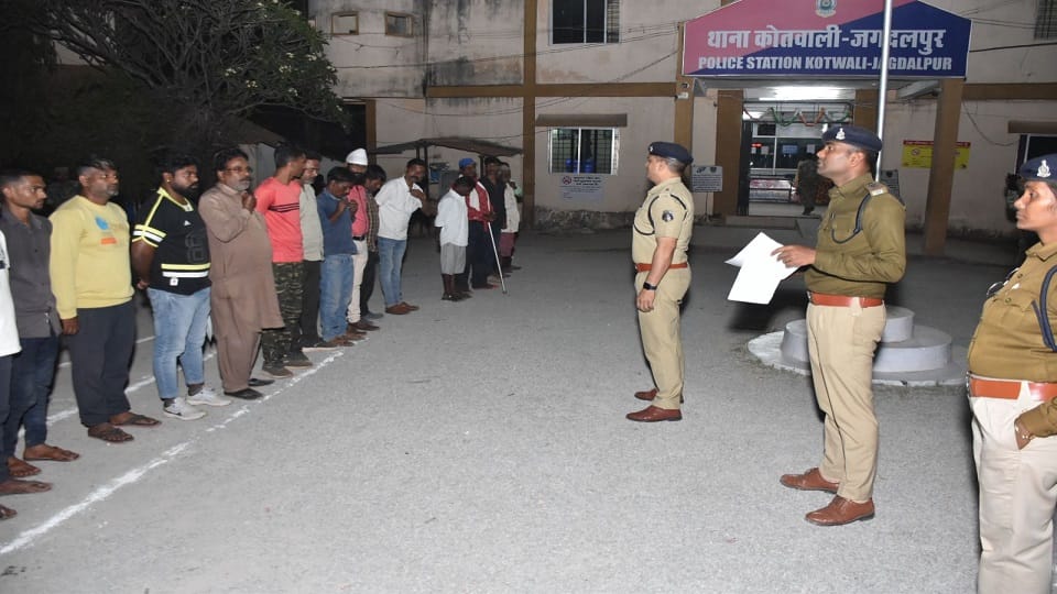The criminals of the city appeared in Jagdalpur police station