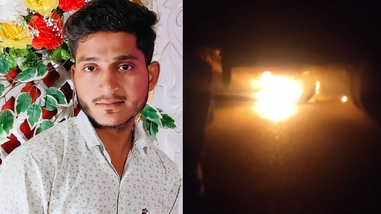 Two died in an accident in Gonda, when a car hits a tractor trolly.