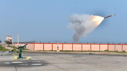 कम दूरी की वायु रक्षा प्रणाली  का परीक्षण