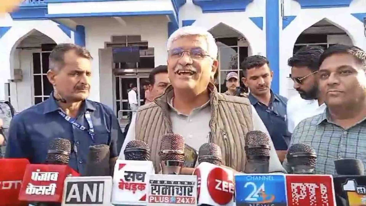 Jodhpur: Jal Shakti Minister Gajendra Singh Shekhawat held a press conference regarding election preparations.