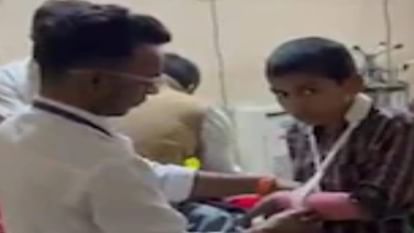 Student beaten badly by teacher when he returned to school after 10 days