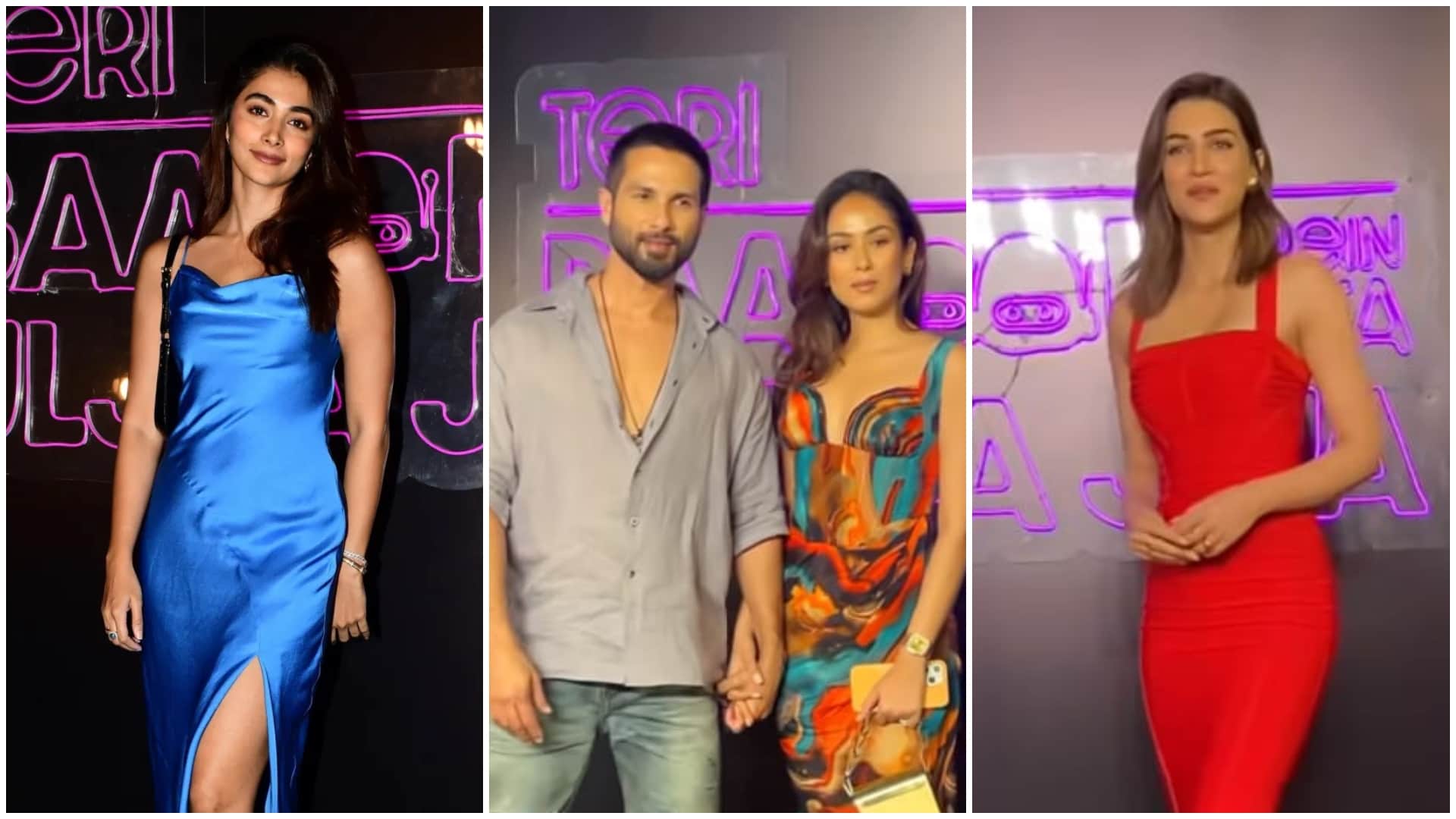 Shahid Kapoor Mira Rajput Kriti Sanon Rakul Preet Singh Attend Teri Baaton Mein Aisa Uljha Jiya Success Party