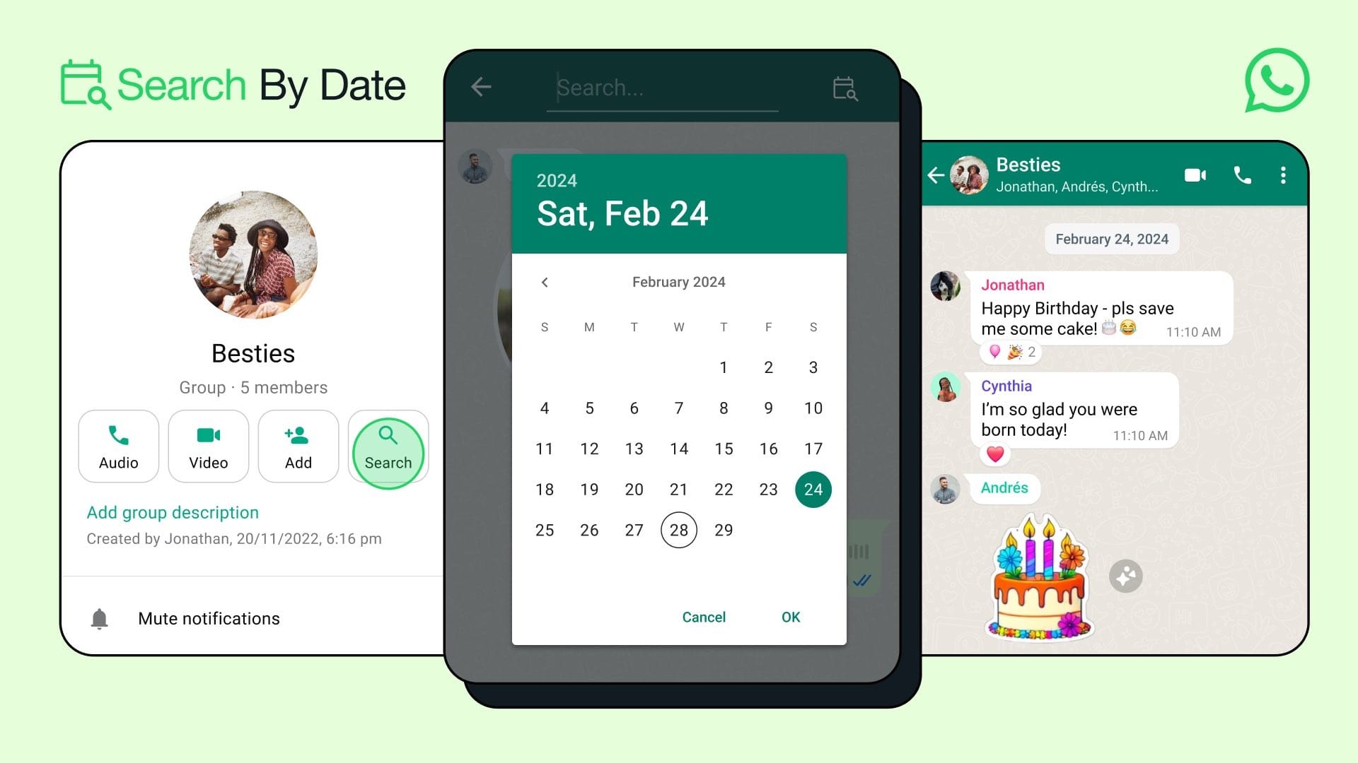 WhatsApp Rollout search by date feature to all users here how to use