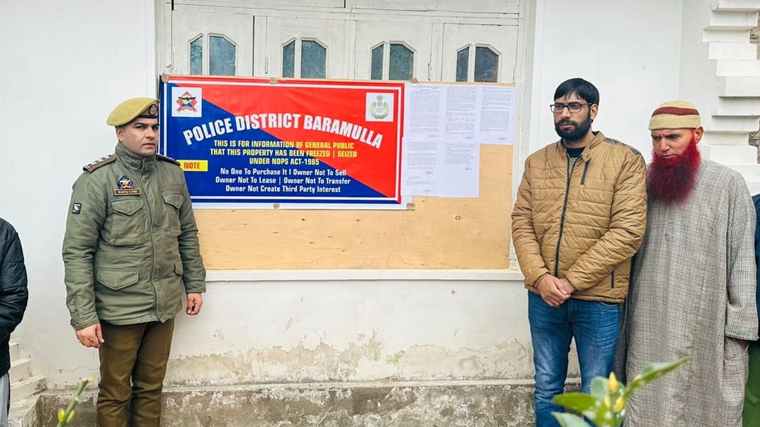 Jammu Kashmir Police takes major action against drugs property worth Rs 99 lakh seized in three days in Baramu