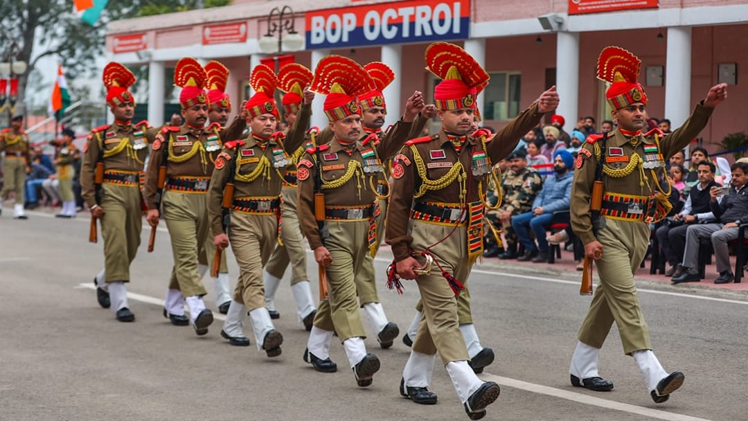 Beating Retreat Ceremony At BOP Octroi Suchetgarh between Jammu and Sialkot now hold four days a week