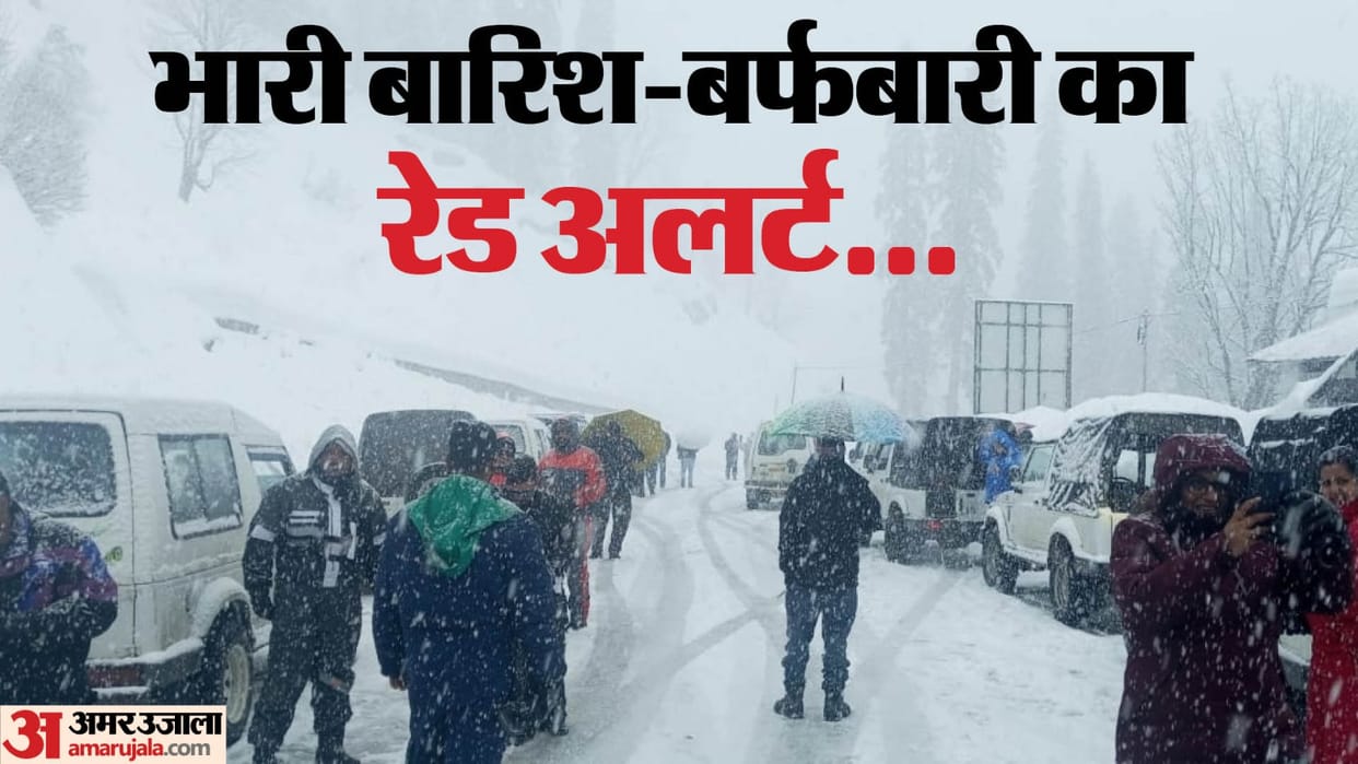 Red alert of rain and snowfall in Himachal pradesh educational institutions of Kullu will remain closed