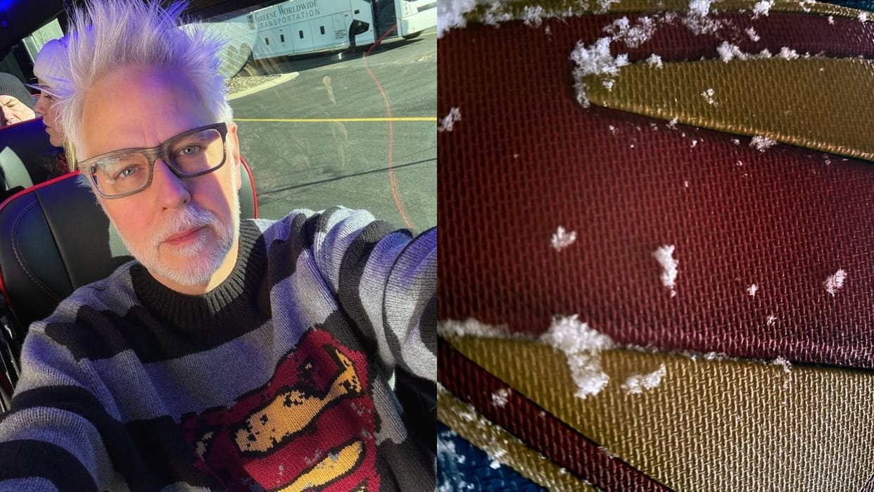 James Gunn started shooting for Superman legacy shared a photo of superman on his social media handle