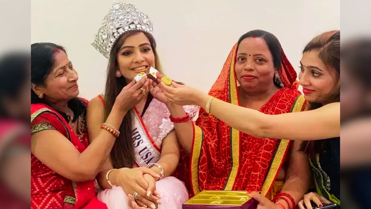 Mrs. USA Universe Meenu Gupta in Banaras praised the works of narendra modi