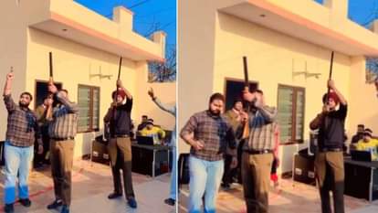 फायरिंग करते आरोपी।