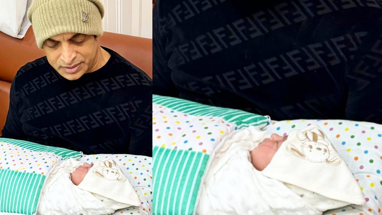 Shoaib Akhtar becomes father of third child wife rubab khan gave birth to girl shared post